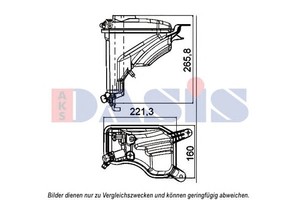 Фото Компенсационный бак, охлаждающая жидкость AKS DASIS 053017N