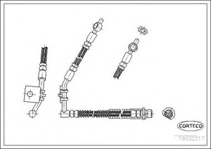 Фото Гальмівний шланг Corteco 19032217