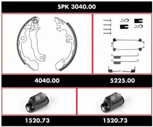 Фото Комплект гальмівних колодок REMSA SPK304000