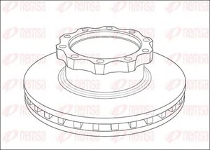 Фото Гальмівний диск REMSA NCA1039.20