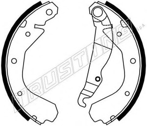 Фото Комплект гальмівних колодок TRUSTING 7117