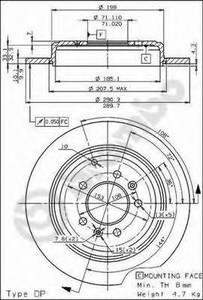 Фото Гальмівний диск AP Automotive Prod 14564