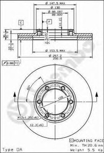 Фото Гальмівний диск AP Automotive Prod 24368