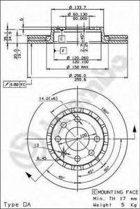 Фото Гальмівний диск AP Automotive Prod 24730E