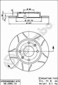 Фото Гальмівний диск AP Automotive Prod X10240