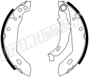 Фото Комплект гальмівних колодок fri.tech. 17020