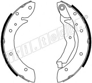 Фото Комплект гальмівних колодок fri.tech. 17179