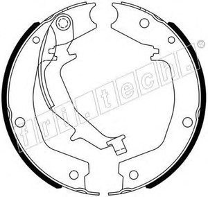 Фото Комплект тормозных колодок, стояночная тормозная система fri.tech. 1049.172