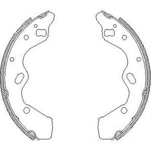Фото Комплект гальмівних колодок WOKING Z4110.00