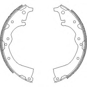 Фото Комплект гальмівних колодок стояночної гальмівної системи WOKING Z4360.00