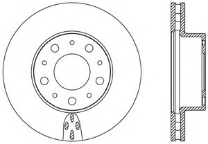 Фото Гальмівний диск OPEN PARTS BDA2438.20