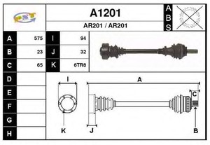 Фото Привідний вал SNRA A1201