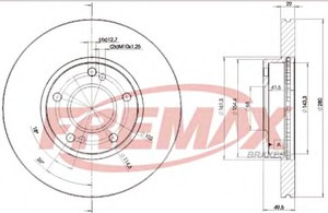 Фото Гальмівний диск FREMAX BD-1057