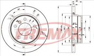 Фото Диск гальмівний вентильований FREMAX BD2315