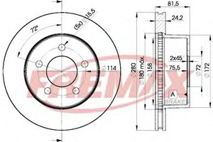 Фото Гальмівний диск FREMAX BD 5115