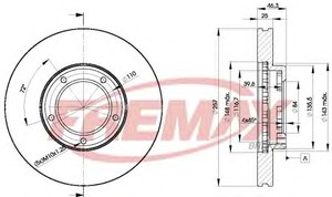 Фото Гальмівний диск FREMAX BD 5180