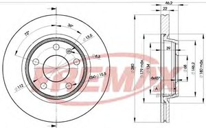 Фото Гальмівний диск FREMAX BD 5301