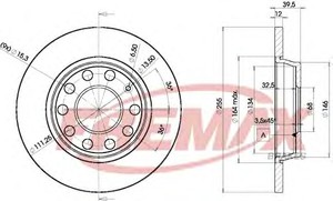 Фото Гальмівний диск FREMAX BD5309