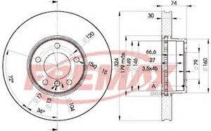 Фото Гальмівний диск FREMAX BD 5859