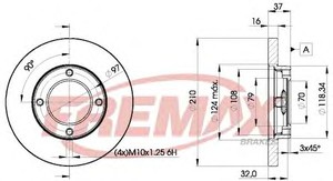 Фото Гальмівний диск FREMAX BD 8702