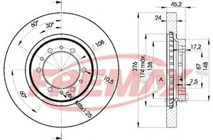 Фото Гальмівний диск FREMAX BD8716