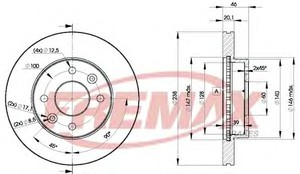 Фото Гальмівний диск FREMAX BD 9109