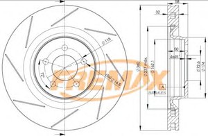 Фото Гальмівний диск FREMAX BD-3063