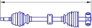 Фото Привідний вал SERCORE 12521