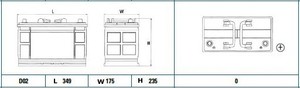 Фото Стартерная аккумуляторная батарея DETA DG1102