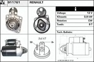 Фото Стартер EDR 911761