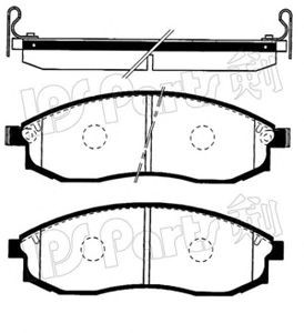 Фото Комплект гальмівних колодок, дискове гальмо IPS Parts IBD1582