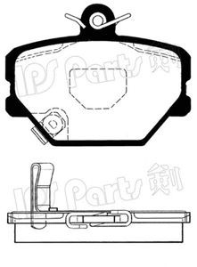 Фото Комплект гальмівних колодок, дискове гальмо IPS Parts IBD-1M00