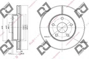 Фото Гальмівний диск DJ PARTS BD1016