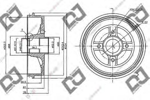 Фото Гальмівний барабан DJ PARTS BR1045