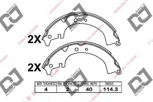 Фото Комплект гальмівних колодок DJ PARTS BS1043