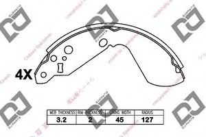 Фото Комплект гальмівних колодок DJ PARTS BS1398