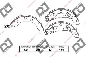 Фото Комплект гальмівних колодок DJ PARTS BS1405