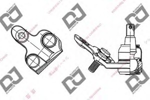 Фото Несущий / направляющий шарнир DJ PARTS DB1002