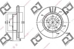 Фото Гальмівний диск DJ PARTS BD1069