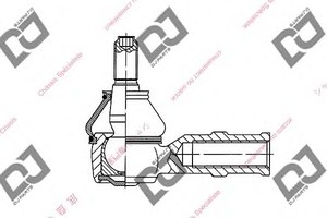 Фото Наконечник поперечной рулевой тяги DJ PARTS DE1138