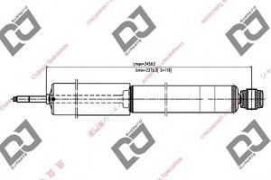 Фото Амортизатор DJ PARTS DS1174GT