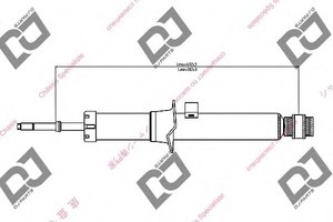 Фото Амортизатор DJ PARTS DS1253GT