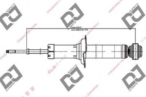 Фото Амортизатор DJ PARTS DS1281GT