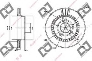 Фото Гальмівний диск DJ PARTS BD1122