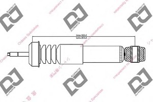 Фото Амортизатор DJ PARTS DS1411GT