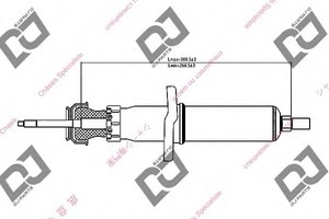 Фото Амортизатор DJ PARTS DS1429GT