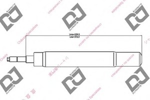 Фото Амортизатор DJ PARTS DS1435GC