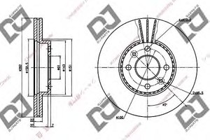 Фото Гальмівний диск DJ PARTS BD1193