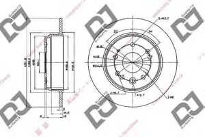 Фото Гальмівний диск DJ PARTS BD1984