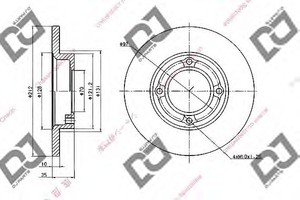 Фото Гальмівний диск DJ PARTS BD1950